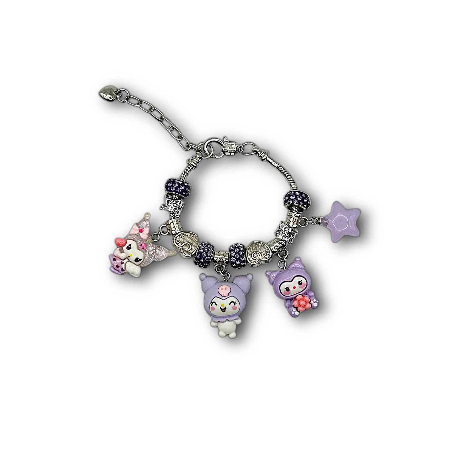 Midnight Kawaii Charm Bracelet