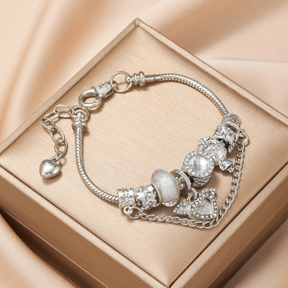 Taria silver charm bracelet