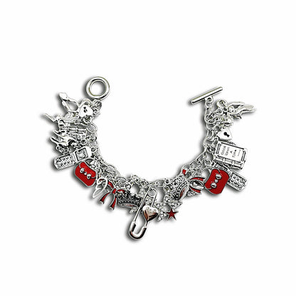 Scarlet Crush Chain Bracelet