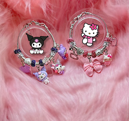 KAWAII charm bracelet 2pc set