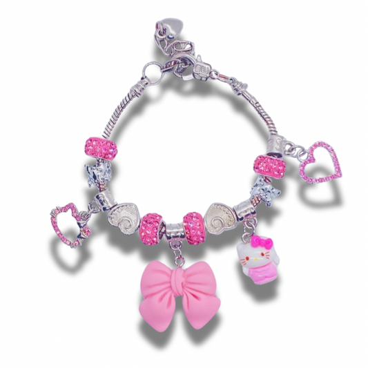 Kawaii Kitty charm bracelet