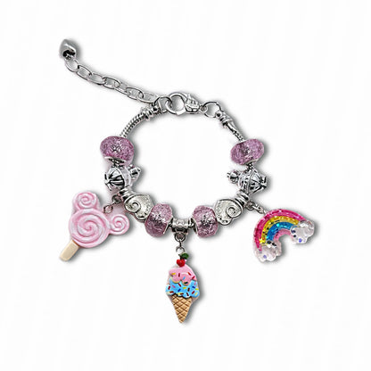 ICE CREAM GIRL charm bracelet