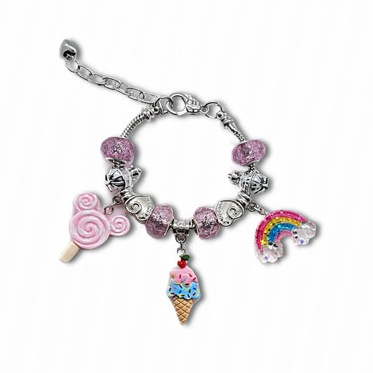 ICE CREAM GIRL charm bracelet