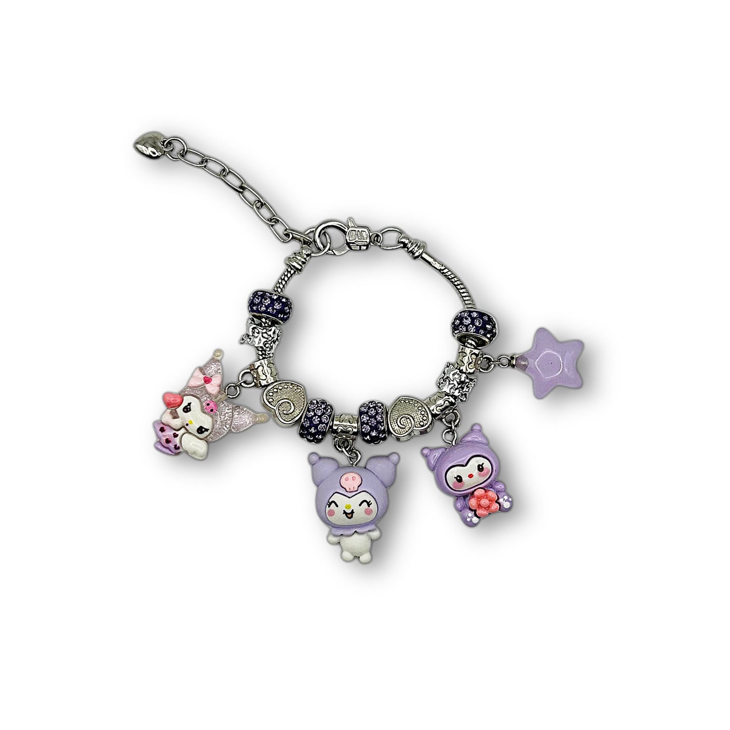 Midnight Kawaii Charm Bracelet