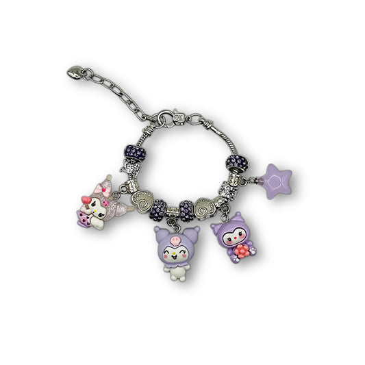 Midnight Kawaii Charm Bracelet