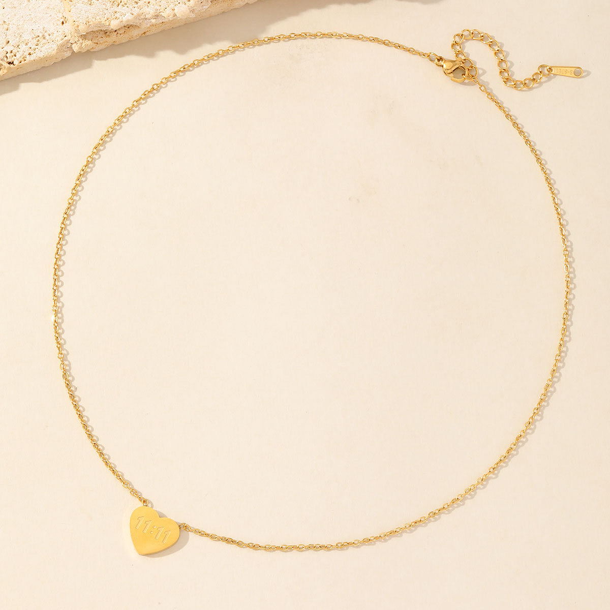 11:11 Heart Necklace